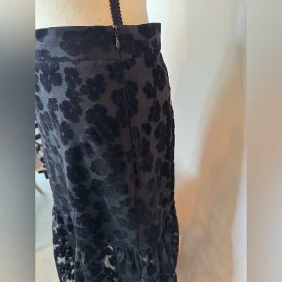 Zara Floral Balloon Skirt – Sheer & Suede Details, Size M - Picture 16 of 16